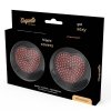 COQUETTE CHIC DESIRE - NIPPLE COVERS HEART BLACK / RED